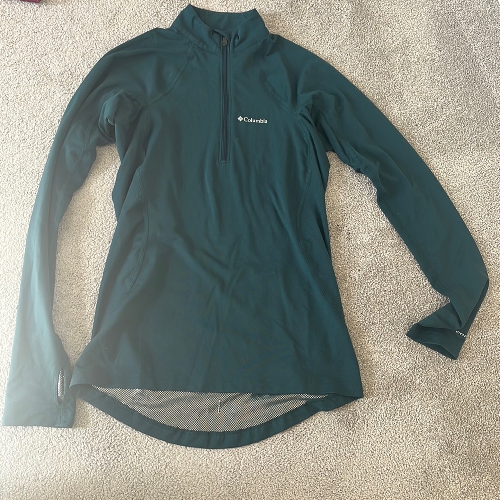 Columbia 3/4 zip fitted under layer size XS